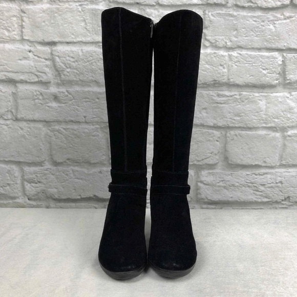 Michael Kors 'Chancellor' Suede Boot black size 7.5. EUC NO FLAWS - Picture 4 of 6